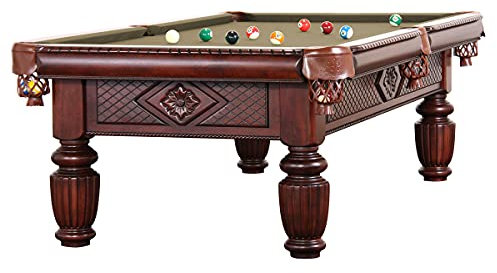 Billiard-Royal Billardtisch Pooltisch Modell Apollo 9 ft. mit hochwertigem K-55 Bandengummi und freier Tuchwahl, Tuchfarbe:Beige
