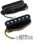 FLEOR Vintage Single Coil Pickups Set Black Neck & Bridge Pickup (50mm/55mm) Aimant Alnico 5 pour pièces de guitare de Style TL TE