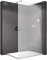 BERNSTEIN Duschwand Glas Duschabtrennung Walk-In Dusche Nano ESG Echtglas Duschtrennwand EX101 Milchglas 150 x 200 cm