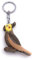 H-Customs Nymphensittich Sittich Vogel Holz Edel Handmade Schlüsselanhänger Anhänger