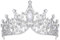Tiara Kristallkrone für Bridal, Prinzessin Diadem Hochzeit Tiara Crown für Hochzeit Abschlussbälle Proms Festzüge Parties Geburtstag
