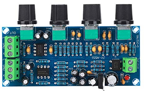 Scheda amplificatore NE5532 Scheda tono preamplificatore Kit scheda controllo tono volume Amplificatore HiFi per controllo volume (scheda)
