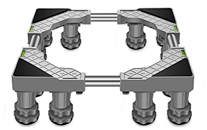 Base De Lave-Vaisselles RéFrigéRateur Chariot Charge 300 Kg Socle pour Distributeur Automatique Longueur/Largeur 45-65cm Base TéLescopique pour Meubles Coussin AntidéRapant (12 Legs)