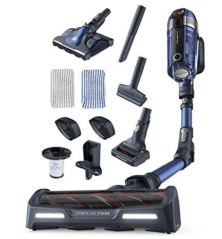 Rowenta Type de nettoyage: Sec;Aspirateur à air filtrant: Cyclonique;Technologie d'aspiration: Cyclonique Flex 11.60 Aqua RH9890WO, Aspirateurs balais électriques, Bleu, Gris, 100 W, 0.9 liters, 82 décibeles
