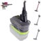 JJXNDO V8 V7 Universal Battery Adapter for Ryobi 18V Lithium Ion Battery Converter to for Dyson V8 V7 Battery Replacement, Work for Dyson V8/V7 Vacuum Cleaners Animal Absolute Fluffy(V7&V8 Not V6)