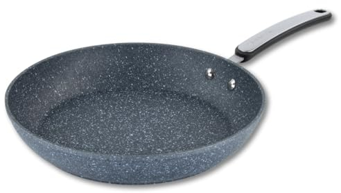 Scoville Expert Neverstick+ 28cm Frying, Super Strong Non-Stick, Perfect for Frying Eggs, Rapid Heat Conduction, Easy to Clean, Induction Compatible, Dishwasher Safe, PFOA Free, Aluminium, Grey