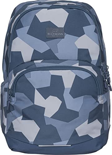 Beckmann, Schulrucksack Sport Junior Blue Camo, weiterführende Schule ab 5. Klasse Unterstufe, 30L, Blue