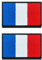 Zcketo 2 PCS The French Republic France Flag Patch Hook and Loop Embroidered National Emblem Patch for Football Billiards Team Work Clothes Jersey Backpack Caps Travel Tactical Military