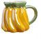 Easnea Fruit Shape Coffee Mug Creative Porcelain Cup Ceramic Coffee Milk Mug Teacup Cute Water Cups Reusable Milk Mug Cartoon Beer Mug for Home Office (Banana)