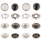 GORGECRAFT 40 Sets Perlen-Druckknöpfe 2 Farben Perlenähnliche Knöpfe Western-Hemd Kleidung Druckknöpfe Messing-Druckknöpfe Bekleidungsknöpfe Für Kostüm Jacke Mantel Zubehör