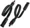 kabelmeister Solar-Fensterdurchführung MC4 kompatibel, 2er Set, schwarz, Flexible Länge: 30 cm
