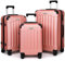 TANTOMI Koffer Set 3 Teilig Hartschale, Kofferset, Gepäck-Sets Trolley Koffer Handgepäck, Reisekoffer mit Rollen, Koffer mit Codeschloss Teleskopgriff, Hartschalenkoffer für Reisen Geschäft