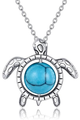 HUKKUN Damen Silber 925 Fuchs/Schildkröten/Schweinchen/Phönix/Kardinals Vogel/Pferde Kette Fuchs Schmuck Geschenk