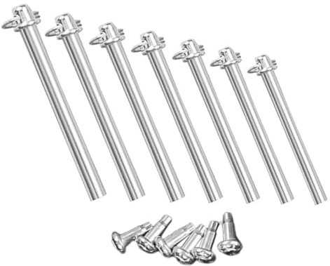 MAGICLULU Folding Fan Repair Kit 7 Sets Solid Shaft Rivets and Nuts Handheld Fan Accessories Durable Metal Rivet Fastener for Restoration