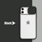 Sliding Camera Protection Soft TPU Matte iPhone Case for [13 & 14 Series] Lens Protector Slider Cover (Black, iPhone 13 pro max)