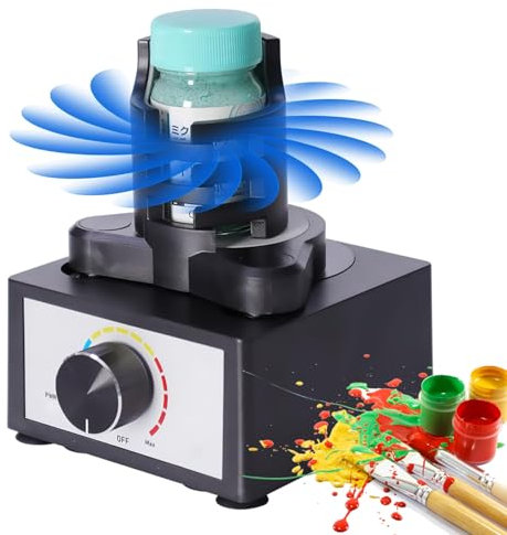 CYTBEK Mini Mezclador Vortex, agitador de Pintura Modelo, agitador de Pintura Modelo DIY, agitador de Pintura de Ajuste de 3 velocidades, agitador Adecuado de 10-100 ml 300~2400 RPM, para Pintura