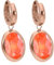 Qudo Creolen TIVOLA small Ohrringe aus rosegold Edelstahl beschichtet (orange ignite)
