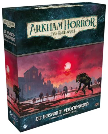 Fantasy Flight Games, Arkham Horror: LCG – Die Innsmouth-Verschwörung, Kampagnen-Erweiterung, Expertenspiel, 1-4 Spieler, ab 14+ Jahren, 45 Minuten je Spieler, Deutsch