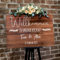 Willkommensschild Hochzeit aus Holz, Hochzeitsschild personalisiert mit Namen, Holzschild Hochzeit