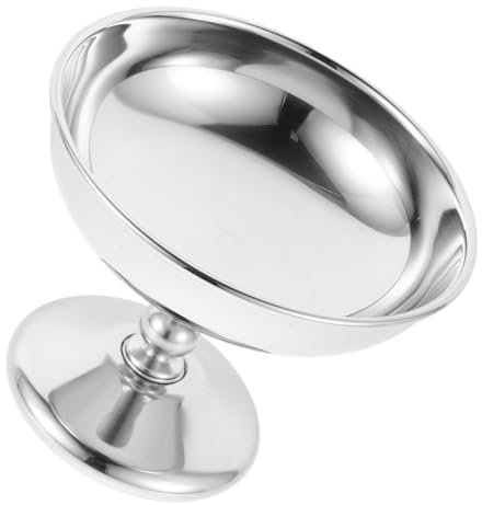 MAGICLULU Coupes à Glace Sur Pied Acier Inoxydable Coupelles à Dessert Rondes Pour Yaourt Et Crème Glacée Saladiers De Service Pour Fruits Et Snacks