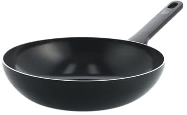 GreenChef Tones Keramik-Antihaft-Wokpfanne, 28 cm, Induktion, PFAS-frei, Spülmaschinenfest, Ofenfest, Schwarz