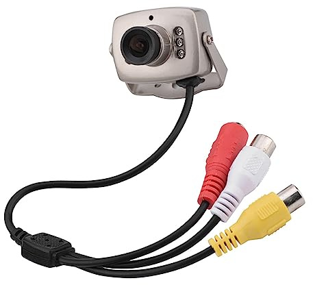 BuyWeek Mini CCTV Kamera Kabelgebundene CMOS Überwachungskamera, PAL-System | 6 LED Nachtsicht CCTV Sicherheitskamera