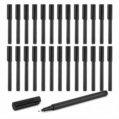 FloraVigo 27 Stück Whiteboard Stifte, Folienstift abwischbar, mit 0,7 mm extra feiner Spitze, schwarze Tinte, geeignet für Schule, Unterricht, Lernplanung und alltägliches Schreiben