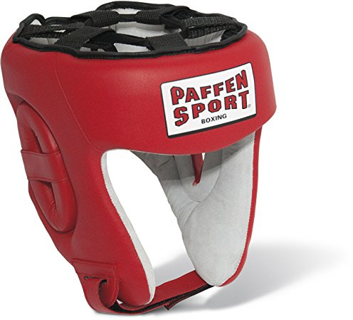 Paffen Sport Contest Wettkampf- und Sparrings-Kopfschutz ohne DBV-Prüfmarke (rot, S)
