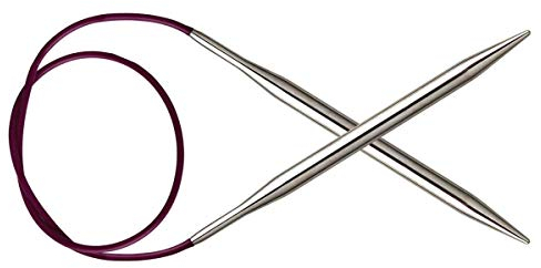 KnitPro Knit Pro Rundstricknadel 3,50mm 100 cm # 11350 NEU in OVP, Silver