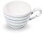 GMUNDNER KERAMIK Kaffeetasse, Volumen: 190 ml, Blaugeflammt, handgemachte Keramik aus Österreich