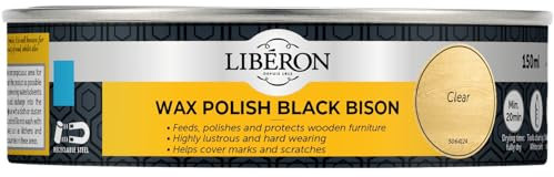 Libéron Wax Polish Black Bison Paste Clear 150ml
