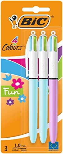 BiC Fashion Kugelschreiber, vierfarbig, 3 Stück