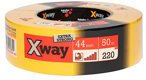Schuller Eh'klar 45765 Xway Extra Strong 50m Panzertape gelb