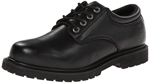 Skechers Work Cottonwood Elks Mens Black Shoes - Size 9 UK - Black