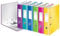 Leitz Qualitäts-Ordner 180°, 10er Pack, A4, 8 cm Rückenbreite, laminierte Graupappe, Farblich sortiert, WOW Serie, Design kann variieren, 10051099