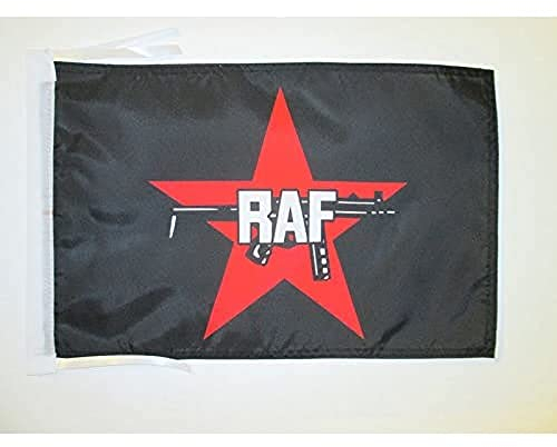 AZ FLAG Rote Armee-Fraktionsflagge mit Kordeln, 45 x 30 cm