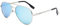 Pro Acme Small Polarized Pilot Sunglasses for Adult Small Face and Junior,52mm (Silver Frame | Blue Mirrored Lens)