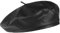 Lipodo Kunstleder Baskenmütze Damen/Herren - Baske mit Futter - Gefütterte Franzosenmütze in Lederoptik - Packable - Mütze Sommer/Winter schwarz S/M (55-57 cm)