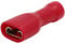 Heschen Kabelschuh für Buchsen, Vinyl, vollisoliert, FDFD1.25-187, 4,8 x 0,5mm Kabelanschluss, für 0,5-1,5 mm² (22-16 AWG), rot, 100 Stück