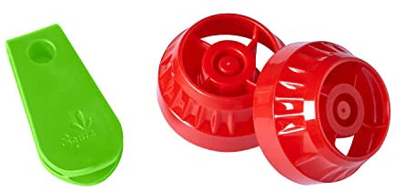 SQUIZ – ENTREPRISE FRANÇAISE – Lot de 1 Curseur Squiz’zip pour Faciliter la Fermeture des Gourdes Réutilisables + 2 Bouchons