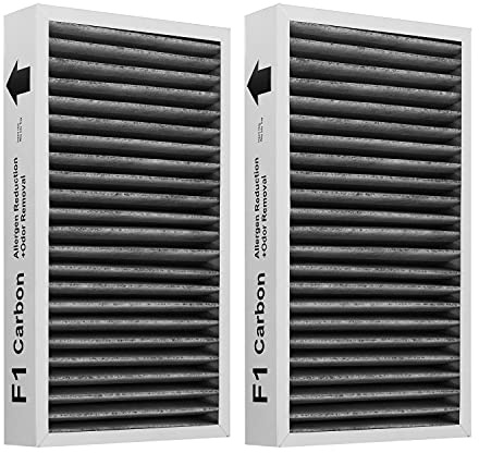 Hichoryer F1 Filter Allergen Reduction+Odor Removal, Replacement Filter Compatible with Filtrete C01 T02 Room Air Purifier FAP-C01-F1 and FAP-T02-F1,2 Pack