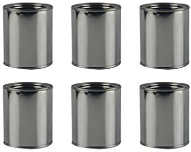 EXCEART 6 Pièces Vide Métal Peinture Boîtes avec Couvercles Quart Taille Boîtes Peinture À L' étain Boîtes pour Peinture (0. 3L)
