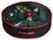 Ram® Heavy Duty BLACK Christmas Xmas Wreath Storage Bag Decoration Case With Clear Zip 60CM