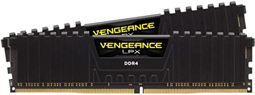 CORSAIR Vengeance LPX 32GB (2 x 16GB) DDR4 3200 (PC4-25600) C18 1.35V Desktop Memory - Black (CMK32GX4M2C3200C18)