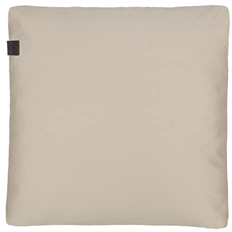 Schöner Wohnen Kollektion Deko Kissenbezug Solo 2er Set - Kissenbezug 38x38 - Dekokissen Sand - Kissenbezug ohne Füllung - Sofakissen Reißverschluss - waschbar pflegeleicht