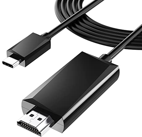 USB C auf HDMI Kabel 4K - USB Typ C zu HDMI 2M [Thunderbolt 3 kompatibel] für MacBook Pro 2019/2018/2017, MacBook Air/IPad Pro 2019/2018, Surface Book2, Galaxy S10 Usw.