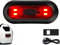 CURTT Luz de casco LED, luz de freno de casco de motocicleta, luz de advertencia de seguridad trasera roja para conducción nocturna