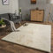 TT Home Wohnzimmer Hochflor Teppich Langflor Soft Kaninchenfell Fell Imitat Weich, Farbe: Creme, Größe:60x100 cm