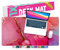French KOKO Großes Mauspad, Schreibtischunterlage, Schutz, Tastatur-Pad, Desktop, Büro, Schule, Dekor, groß, erweiterter Laptop, Computer-Zubehör, hübsches Mauspad, Damen, XL, Rosa, Gold