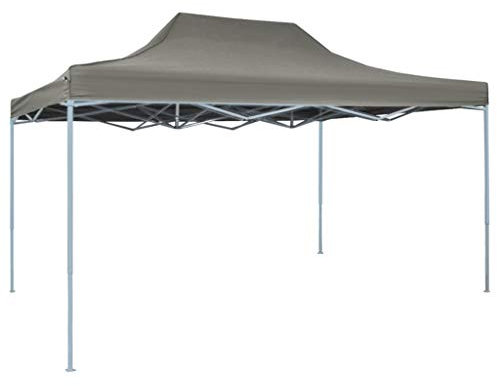 INLIFE Faltzelt Pop-Up 3 x 4,5 m Anthrazit,20.06kg,44969